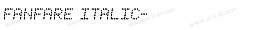 FANFARE Italic字体转换
